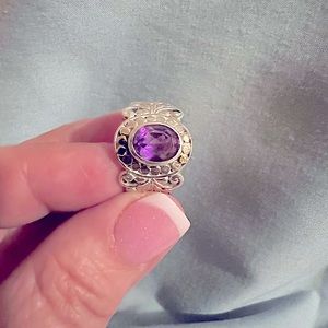 Amethyst in Sterling Silver